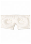 100% Pure Organic Ivory Mulberry Silk Contoured Sleep Mask with Quiet Velcro Closure featuring no Harmful Chemicals - OEKO- TEX + SGS Certified. No Formaldehyde or VOCs.