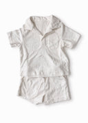 The Cloud Terry Set featuring ultra-soft terry fabric that’s breathable and cozy.