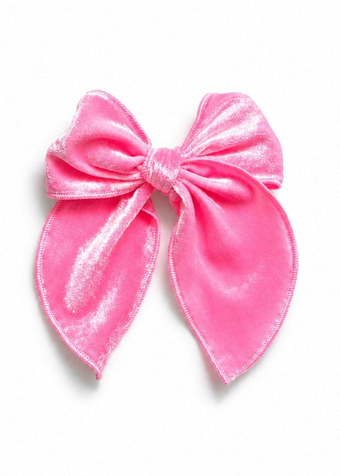 The Cotton Candy Lauren Velvet Bow