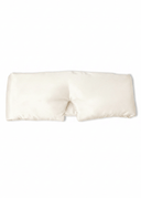 100% Pure Organic Ivory Mulberry Silk Contoured Sleep Mask with Quiet Velcro Closure