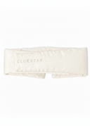 100% Pure Organic Ivory Mulberry Silk Contoured Sleep Mask with Quiet Velcro Closure