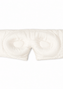 100% Pure Organic Ivory Mulberry Silk Contoured Sleep Mask with Quiet Velcro Closure