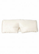 100% Pure Organic Ivory Mulberry Silk Contoured Sleep Mask with Quiet Velcro Closure featuring blocks Out Light– Promotes deep, uninterrupted sleep for ultimate relaxation.