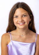 The Clear Chloe Choker with 18K Gold Plated Charm