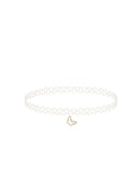 The Clear Chloe Choker with 18K Gold Plated Charm