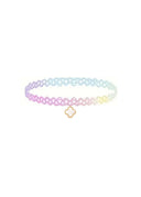 The Rainbow Chloe Choker with 18K Gold Plated Charm