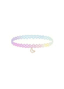 The Rainbow Chloe Choker with 18K Gold Plated Charm
