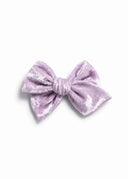 The Lavender Twirl Fifi Bow in a dreamy lavender made for spinning in circles.