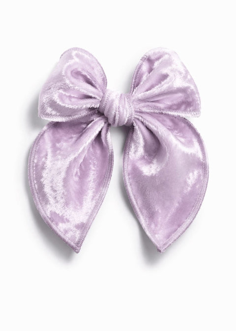 The Lavender Twirl Lauren Velvet Bow