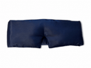 100% Pure Organic Navy Mulberry Silk Contoured Sleep Mask with Quiet Velcro Closure