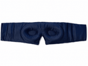 100% Pure Organic Navy Mulberry Silk Contoured Sleep Mask with Quiet Velcro Closure