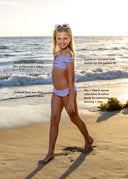 The Amalfi Pearl Gigi Bikini Bottom featuring double-lined for comfort and coverage.