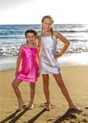 The Bright Pink Slip Dress