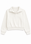 The Cloud White Andrew Collared Pullover