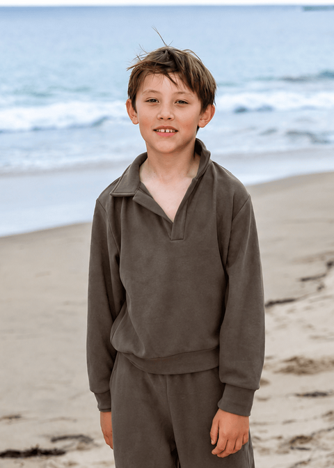 The Coastal Pine Andrew Collared Pullover