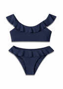 The Côte Navy Josie Bikini Top