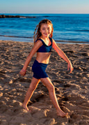 The Côte Navy Lillian Swim Skirt
