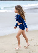 The Côte Navy London Short featuring ideal for sport, swim, and play.