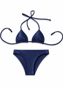 The Côte Navy Scottie Bikini Top