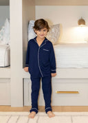 The Moonlit Navy Henry Pajama