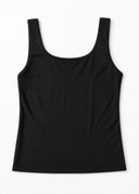 The Noir Priscilla Top featuring classic tank silhouette with full coverage.