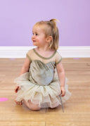 The Petal Fairy Willa Tutu. The easy pull-on design makes getting ready a breeze, and once they put it on, they won’t want to take it off.