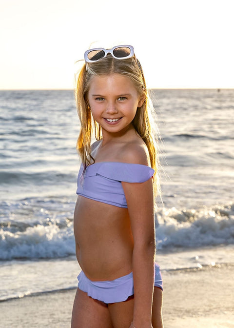 The St Tropez Lilac Josie Bikini Top