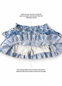 The Sweet Blooms Amélia Tiered Ruffle Skirt. Finished in our Sweet Blooms print, this set is designed to be worn together or styled separately.