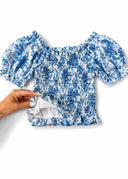 The Sweet Blooms Cecilia Smocked Top